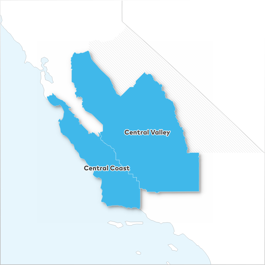Central Coast,  and Central Valley 