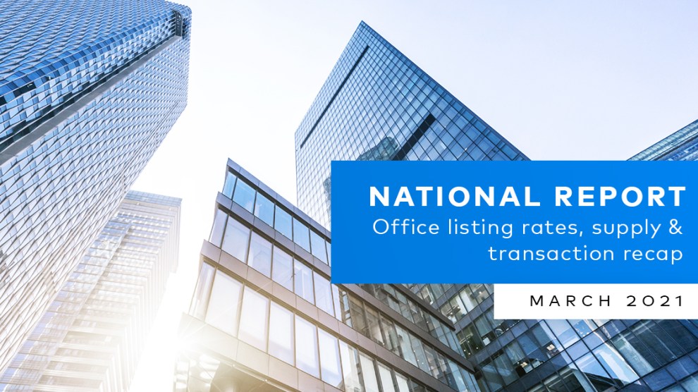 CommercialEdge Office National Report – March 2021