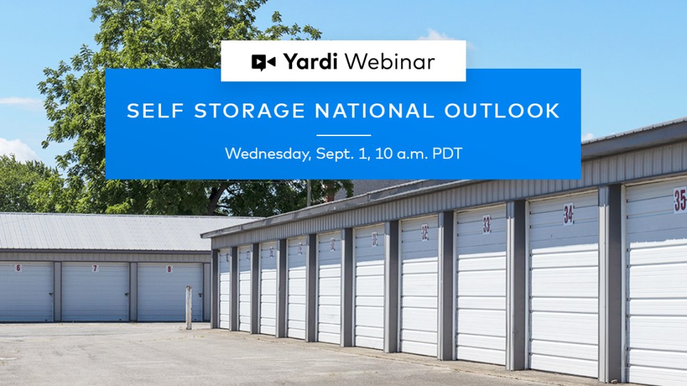 Self Storage National Outlook Webinar Fall 2021