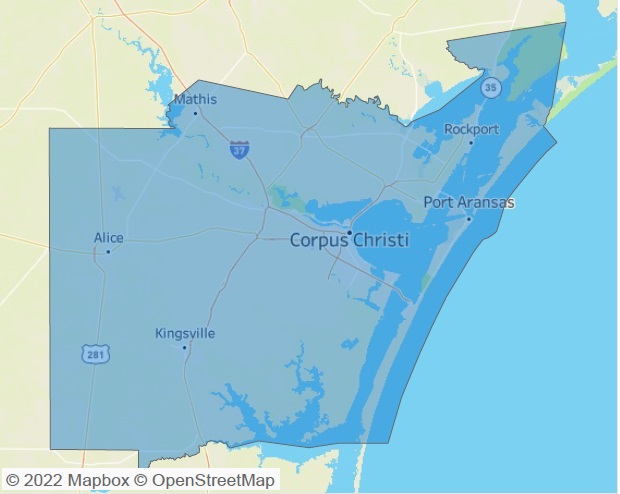 Corpus Christi Map