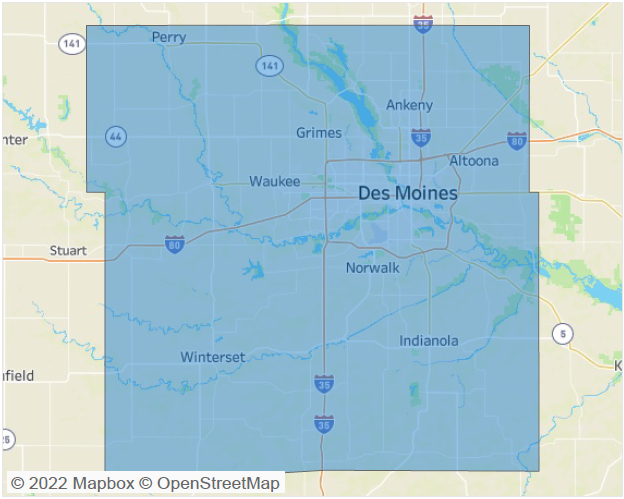 Des Moines Market Map