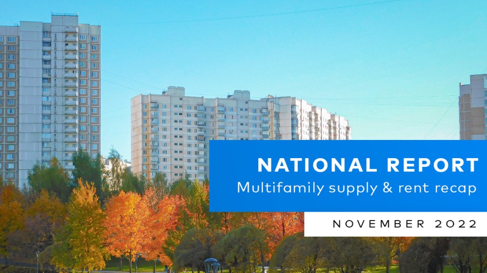 National Multifamily Market Report – November 2022