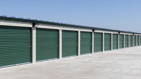 Self storage and mini storage garage units.