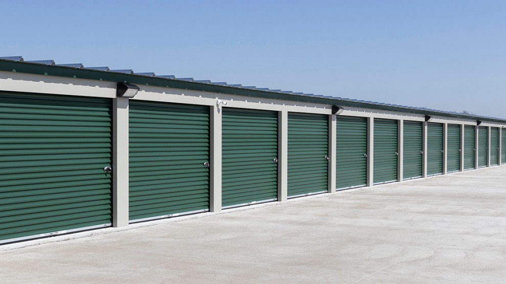 Self storage and mini storage garage units.