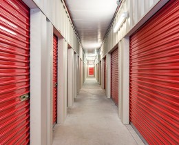 Interiors of a self storage facility