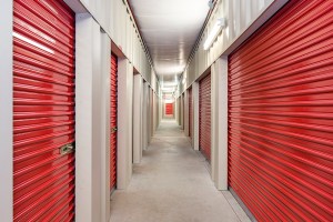 Interiors of a self storage facility