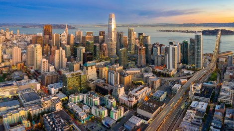 Cover image with aerial view of San Francisco's skyline, used for March 2026 U.S. Office Market Outlook