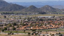 Hemet, California, USA - April 6, 2024: Sweltering afternoon sun bakes the Egan neighborhood.
