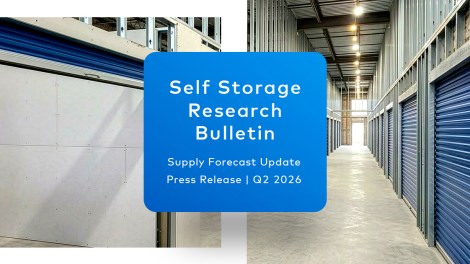 Pipeline Elevates Self Storage Supply Forecast