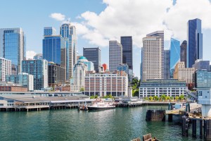 Cover image with Seattle skyline for the U.S. Office Market Outlook July 2026.