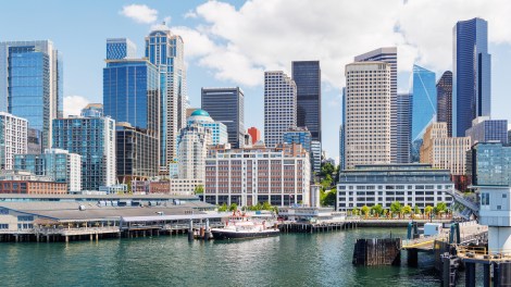 Cover image with Seattle skyline for the U.S. Office Market Outlook July 2026.