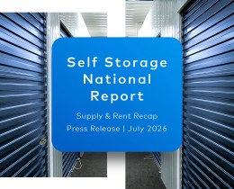 Self Storage Advertised Rates Trail 2025 Levels